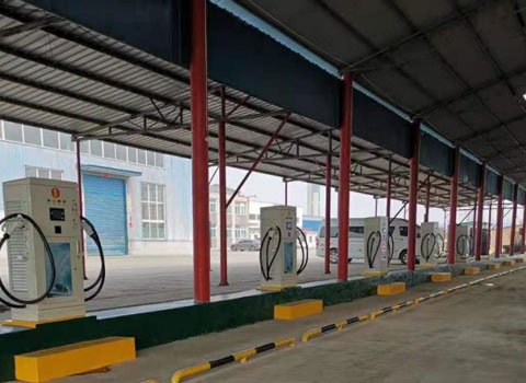 中國虎工新能源充電站120KW雙槍直流充